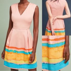 Anthro Tracy Reese Paniterly Pleated Dress NWT